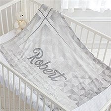 Personalized Christening Blankets for Boys and Girls - 17482