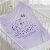 Personalized Fleece Baby Blankets - You Took Our Breath Away - 17483
