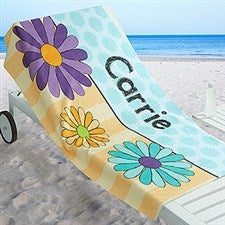 Personalized Girls Beach Towel - Just For Her - 17485