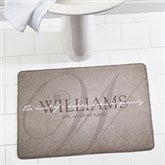 Personalized Family Memory Foam Bath Mat - Heart Of Our Home - 17498