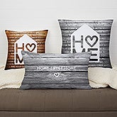 Personalized Throw Pillows - Home Is Love - 17512