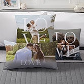 Personalized LOVE Photo Throw Pillows - 17515