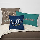 Personalized Throw Pillows - Custom Greetings - 17521