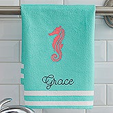 Personalized Nautical Hand Towels - 17532