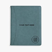 Business Logo Personalized Padfolio - Teal - 17545