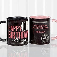 Personalized Coffee Mugs - Vintage Birthday - 17555