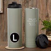 Personalized Travel Tumbler - Sophisticated Quotes  - 17558