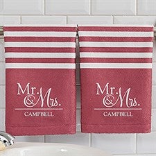 Personalized Wedding Hand Towels - 17571
