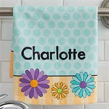 Personalized Kids Hand Towels With Names - For Girls - 17575
