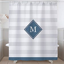 Classic Initial Monogram Shower Curtain - 17579