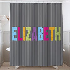 Personalized Kids Shower Curtain - All Mine - 17585