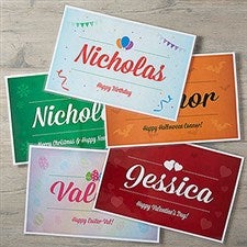 Personalized Kids Placemats - Choose Your Celebration - 17608