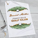 Personalized Golf Towel - Golf Course - 17611