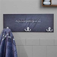 Personalized 3 Hook Towel Rack - Heart of Our Home - 17624
