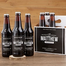 Personalized Groomsman Beer Bottle Labels & Bottle Carrier - Will You Be My Groomsman? - 17669