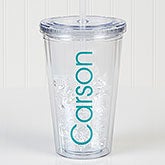 Personalized Classic Name Acrylic Insulated Tumbler - 17682
