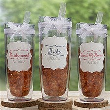 Personalized Bridal Party Flip N Sip Tumbler - Bridesmaid On The Go - 17711