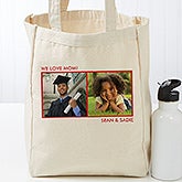 Custom Photo Tote Bag - Add Up to 3 Photos to Create Your Own Design - 17723