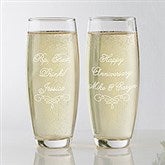 Write Your Own Personalized Stemless Champagne Flute - 17769