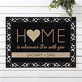 Personalized Romantic Doormats - Home With You - 17792