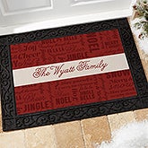 Personalized Christmas Doormats - Winter Melody - 17794