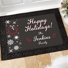 Personalized Christmas Doormats - Wintertime Wishes  - 17795
