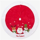 Embroidered Christmas Tree Skirt - Santa Claus Lane - 17801