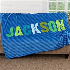 All Mine! Personalized Kids Blankets for Boys - 17805