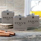 Personalized Leather Flasks For  Groomsmen - 17814