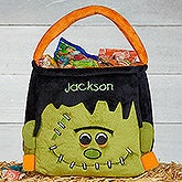 Embroidered Frankenstein Halloween Trick or Treat Bag - Freaky Frankie - 17816