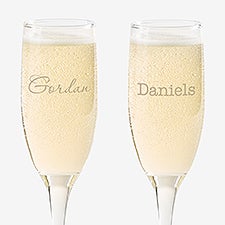 Personalized Classic Celebrations Champagne Glasses - 17832