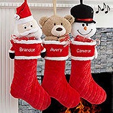 Personalized Musical Christmas Stocking - 3D Characters - 17845