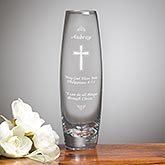 Personalized Etched Glass Vase - Blessings of Love - 17861