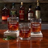 Personalized Groomsmen Whiskey Glass - 17864