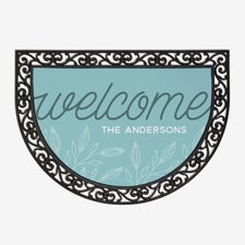 Personalized Half Round Doormat - Welcome - 17868