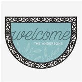 Personalized Half Round Doormat - Welcome - 17868
