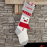Personalized Knit Stockings - Cozy Christmas Characters - 17882