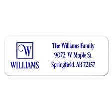 Square Monogram | Personalized Return Address Labels - 17921