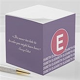 Personalized Note Cubes - Sophisticated Quotes - 17924