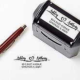 Personalized Address Stamp - Loving Pair - 17926