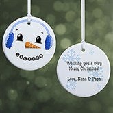 Personalized Snowman Ornaments - 17948