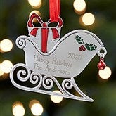 Personalized Metal Ornaments - Santa's Sleigh - 17987