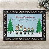 Reindeer Family Personalized Doormats - 18018