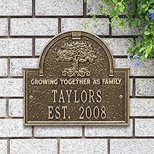 Personalized Family Tree Home Plaque - 18022D