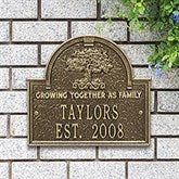 Personalized Family Tree Home Plaque - 18022D