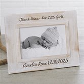 Personalized Whitewashed Rustic Picture Frame - 18025