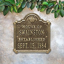 Personalized Anniversary House Plaque - 18027D