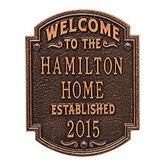 Personalized House Plaque - Family Name - 18034D