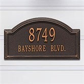 Personalized House Address Plaque - Arch Design - 18037D
