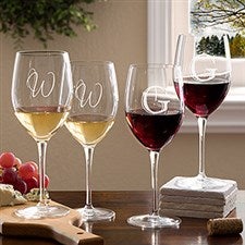 Velma.com Initial Wine Glass Set - 18041